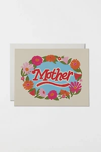Red Cap Floral Framed Mother's Day Greeting Card