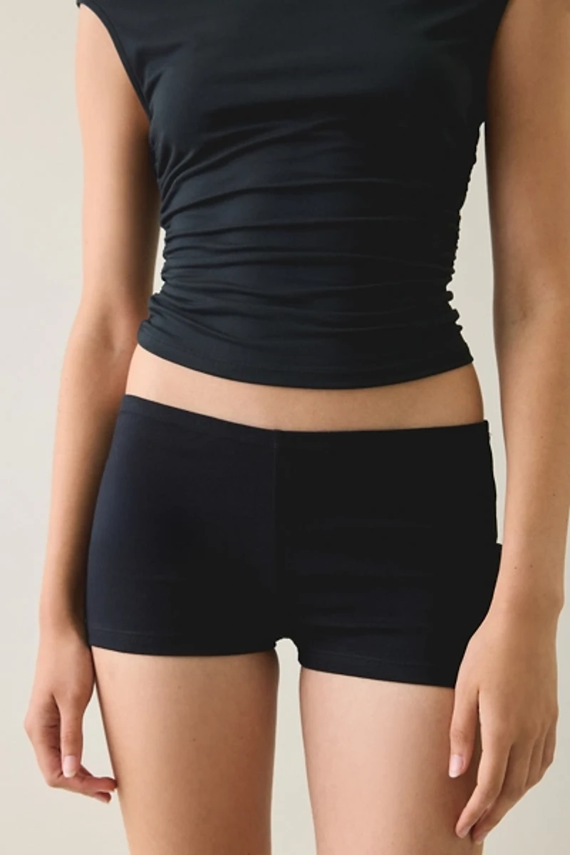Motel Eunia Low-Rise Micro Shorts
