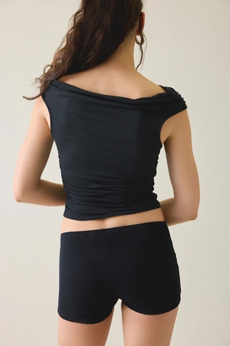 Motel Eunia Low-Rise Micro Shorts