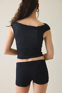 Motel Eunia Low-Rise Micro Shorts