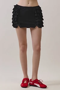 Personal Code Tyra Jersey Ruffle Mini Skort