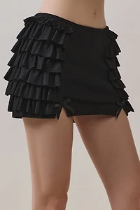 Personal Code Tyra Jersey Ruffle Mini Skort