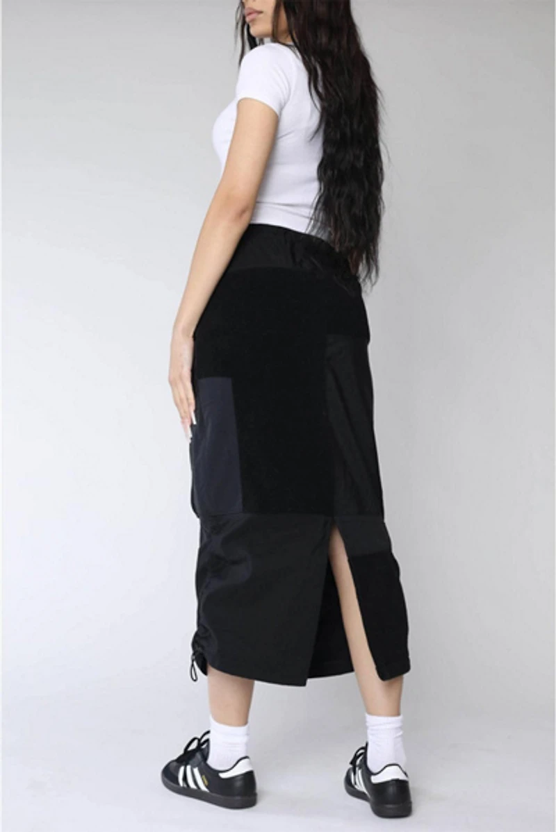 Frankie Collective Rework North Face Fleece Midi Skirt