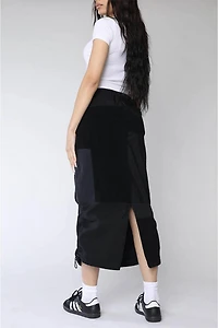 Frankie Collective Rework North Face Fleece Midi Skirt
