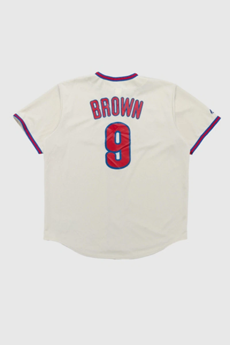 Vintage Philadelphia Phillies Brown Baseball Jersey