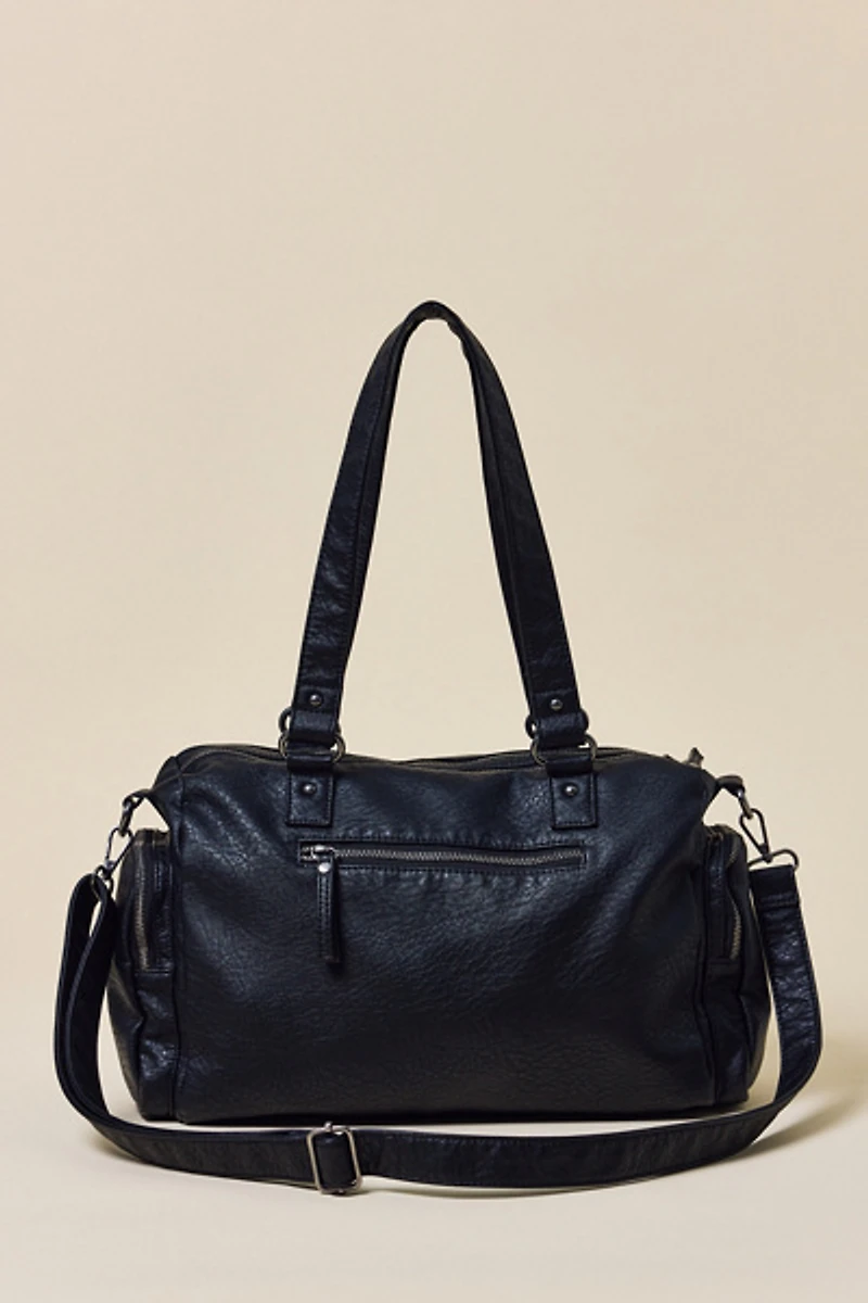 BDG Lulu Pocket Faux Leather Shoulder Bag