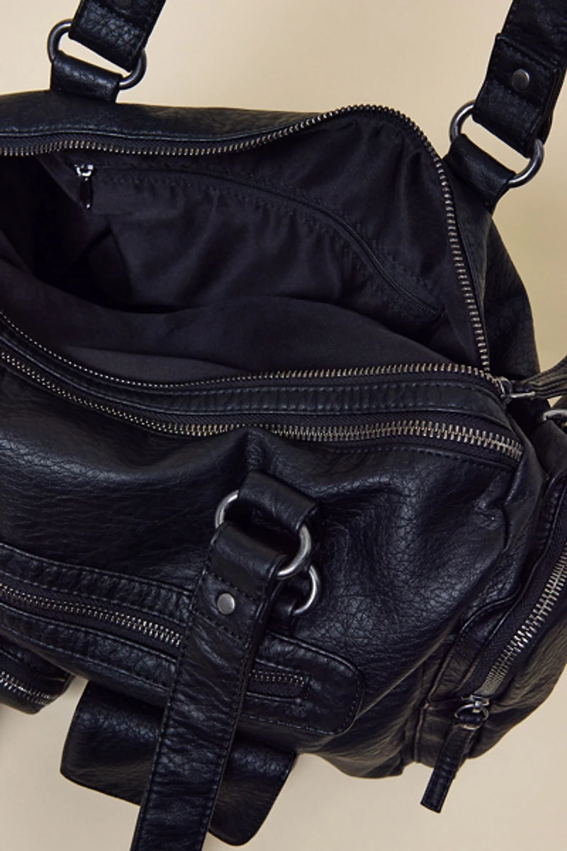 BDG Lulu Pocket Faux Leather Shoulder Bag