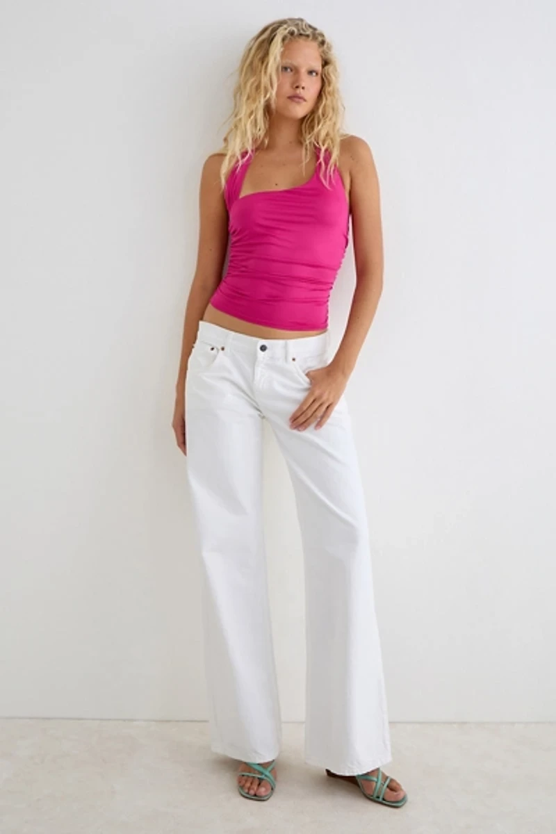 Motel Hezlin Asymmetric Halter Neck Top