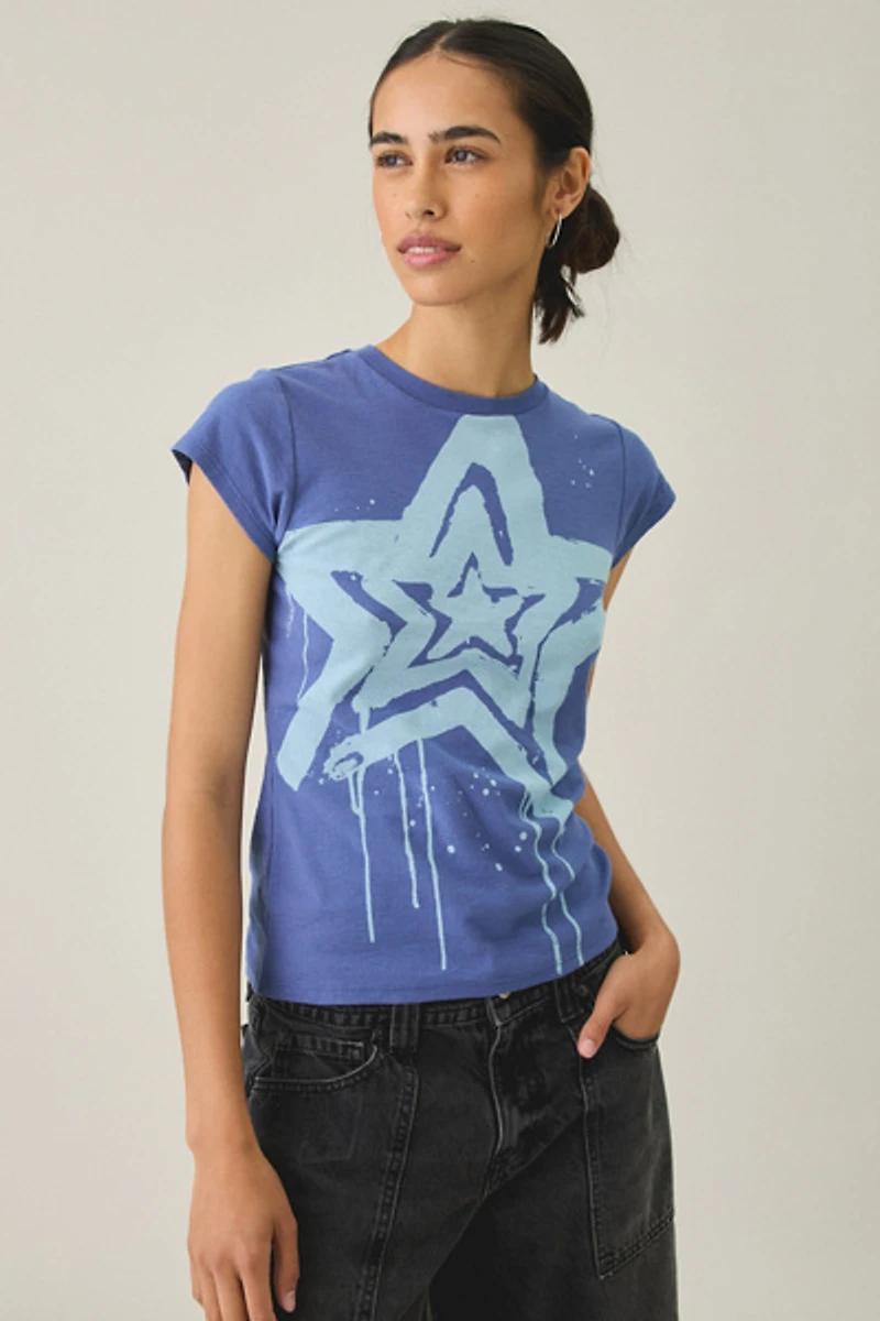 BDG Grunge Graphic Short Sleeve Spill The Tee