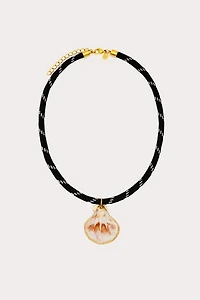 Petit Moments Shell Charm Paracord Necklace