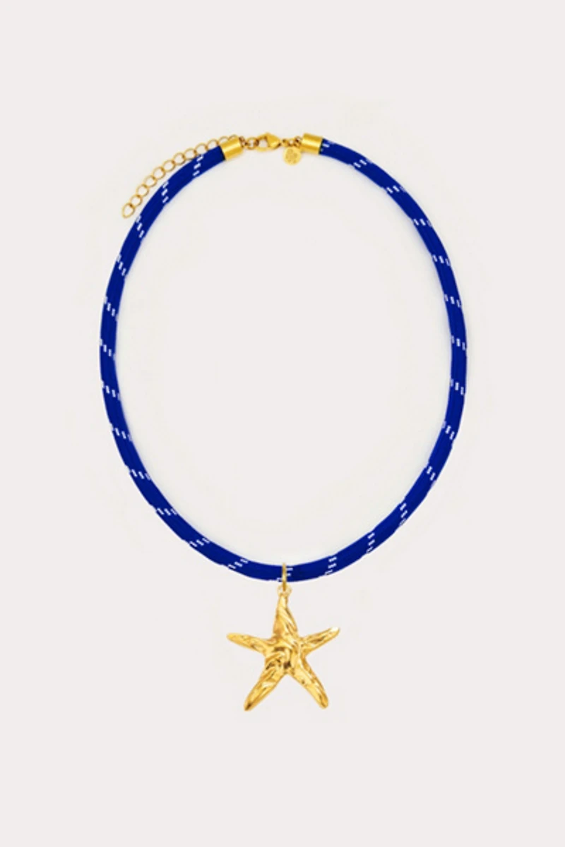 Petit Moments Starfish Charm Paracord Necklace