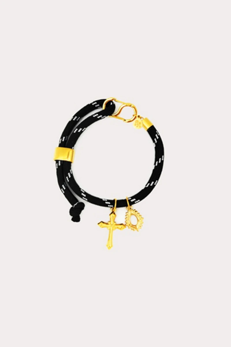 Petit Moments Adjustable Paracord Charm Bracelet