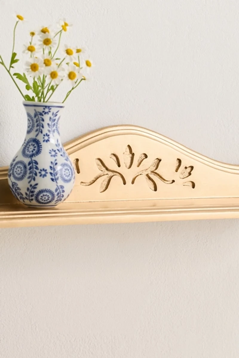 Gracie Reversible Ledge Wood Wall Shelf