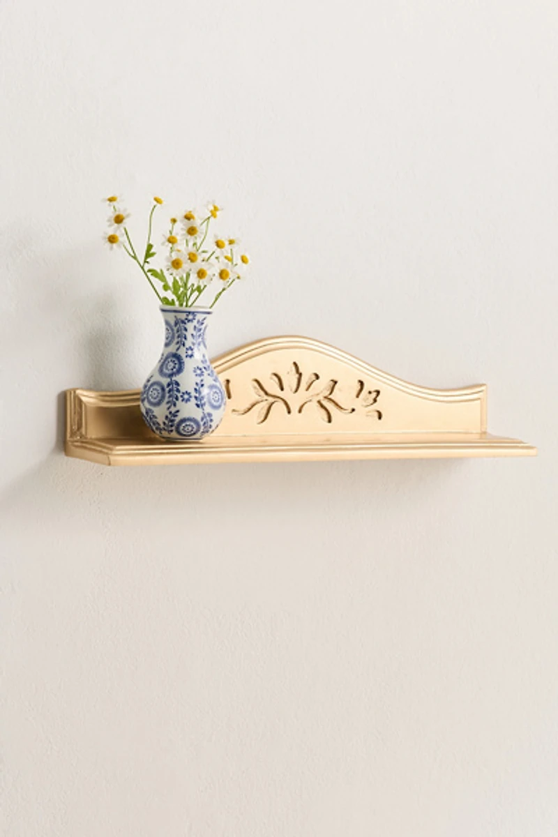 Gracie Reversible Ledge Wood Wall Shelf
