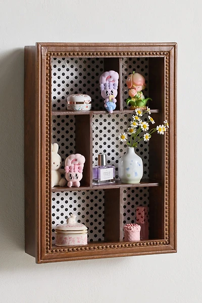 Poppy Polka Dot Figurine Wall Shelf