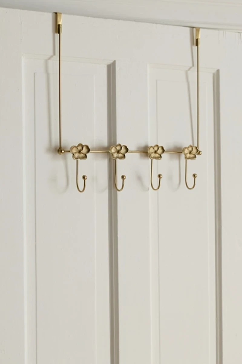 Orchid Shaped Over-The-Door Multi-Hook