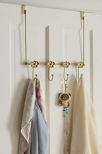 Orchid Shaped Over-The-Door Multi-Hook