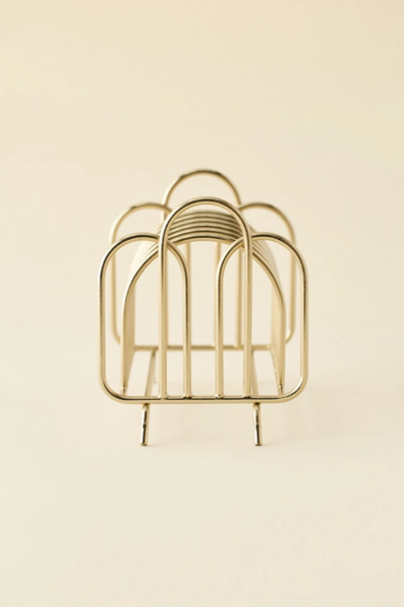 Vera Arch Iron Vinyl Record Storage Rack