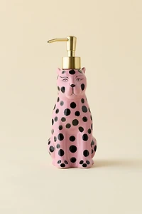 Cheetah Ceramic Soap Dispenser