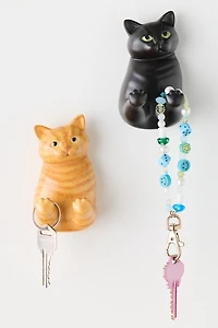 Cat Shaped Resin Wall Hook