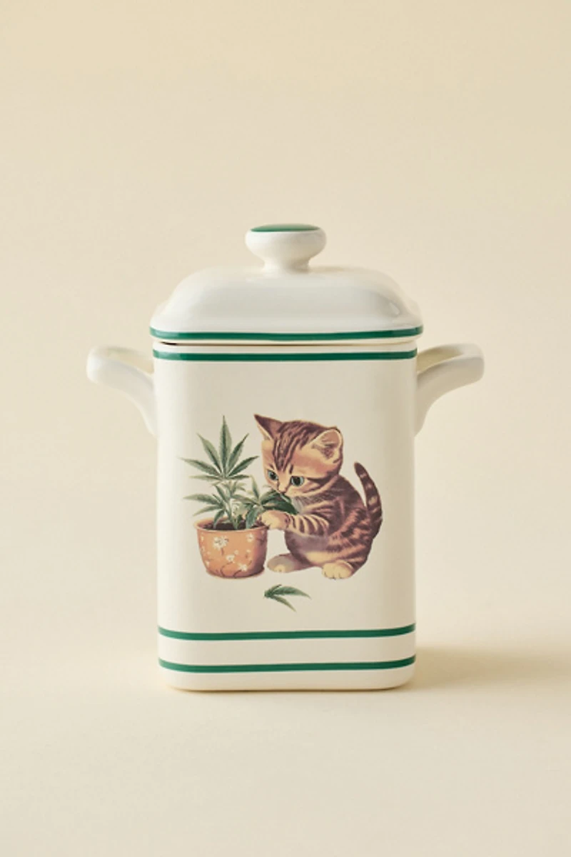High Maintenance Kitty Ceramic Stash Box