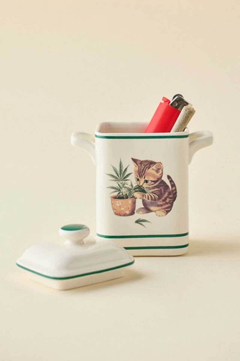 High Maintenance Kitty Ceramic Stash Box