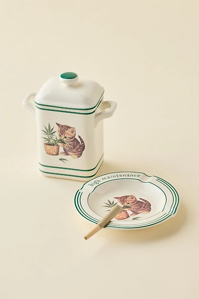 High Maintenance Kitty Ceramic Stash Box