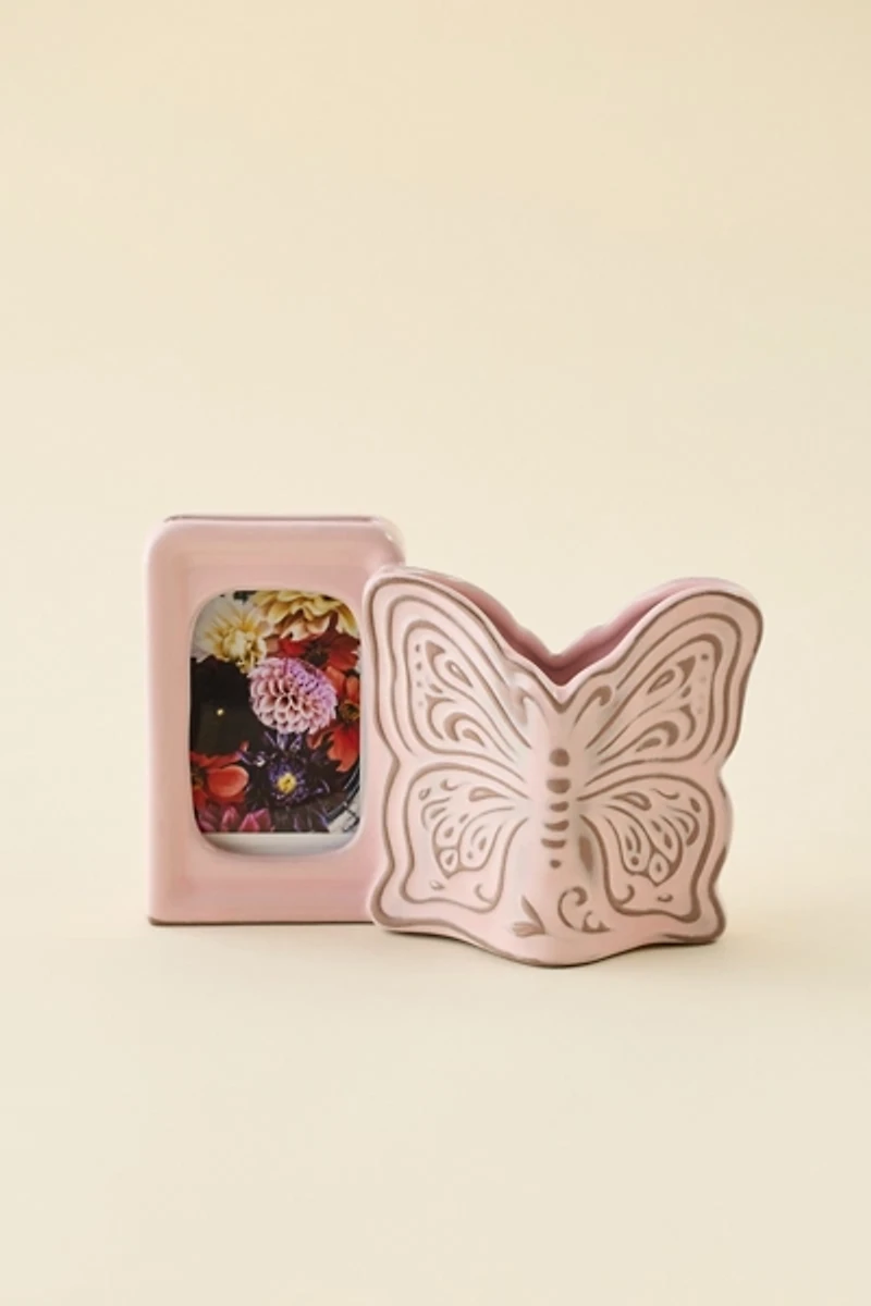 Boho Butterfly INSTAX MINI Ceramic Picture Frame Vase