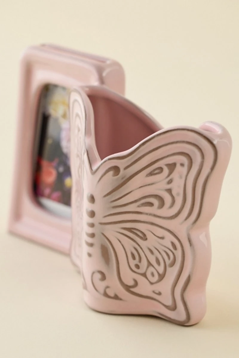 Boho Butterfly INSTAX MINI Ceramic Picture Frame Vase