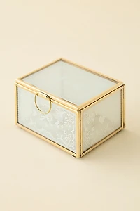 Kitty Lace Glass Jewelry Box