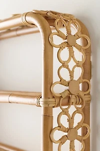 Rattan Daisy Wall Shelf