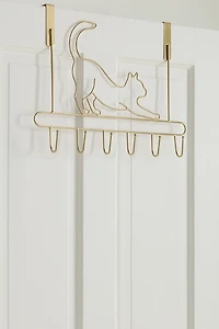 Rocky Cat Shaped Over-The-Door Multi-Hook
