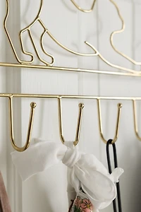 Rocky Cat Shaped Over-The-Door Multi-Hook