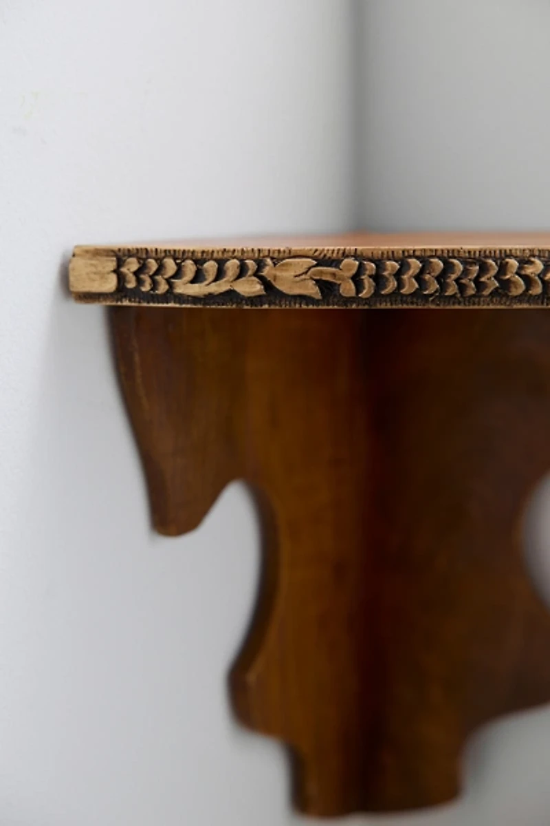 Florence Floating Corner Wall Shelf