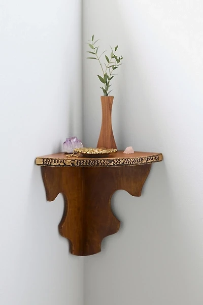 Florence Floating Corner Wall Shelf