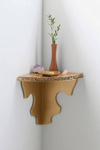 Florence Floating Corner Wall Shelf