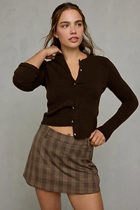 Glamorous Tailored Plaid Mini Skirt
