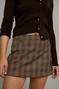 Glamorous Tailored Plaid Mini Skirt