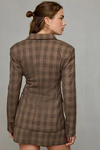 Glamorous Hourglass Tailored Plaid Blazer