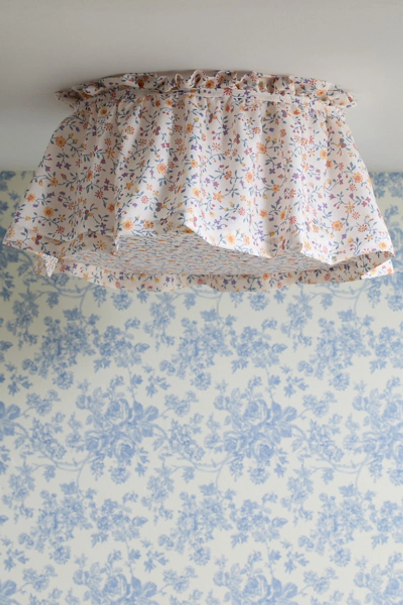 Dakota Gathered Fabric Flush Mount Conversion Kit
