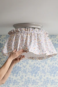 Dakota Gathered Fabric Flush Mount Conversion Kit
