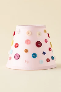 Button Tapered Lamp Shade