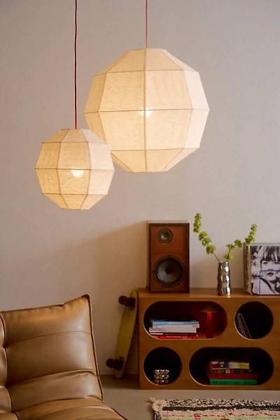 Jonie Jute Geometric Lantern Pendant Light