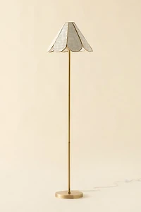 Riley Scalloped Capiz Floor Lamp