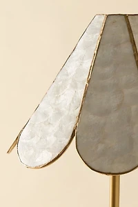 Riley Scalloped Capiz Floor Lamp