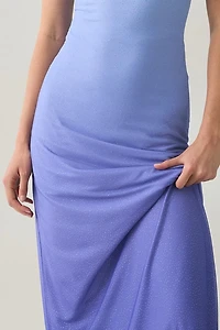 UO Seaya Ombre Mesh Strapless Maxi Dress