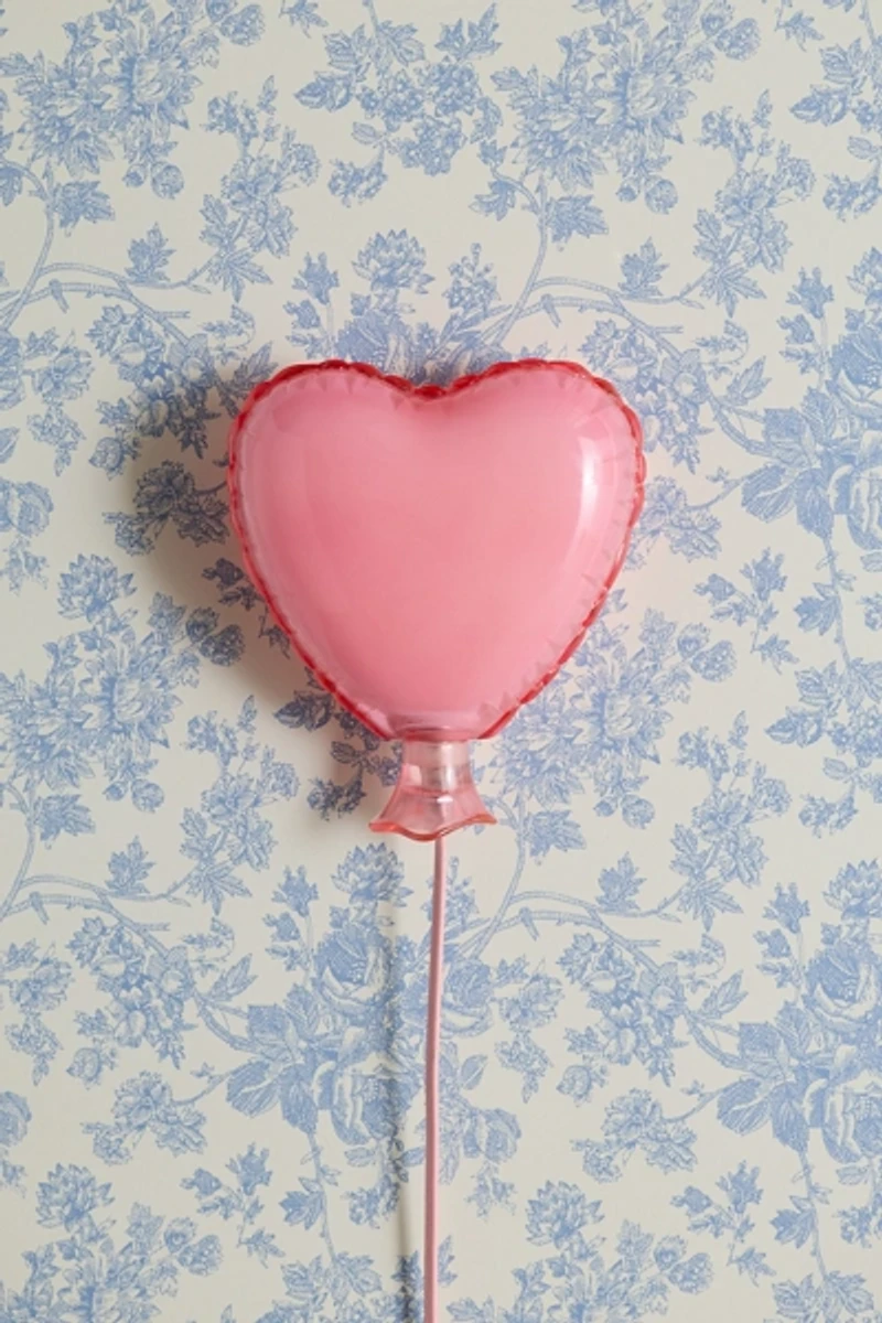 Mylar Heart Balloon Shape Resin Sconce