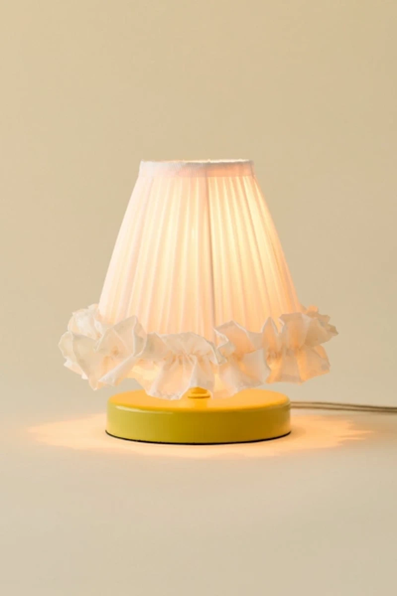 Mini Ruffled Table Lamp