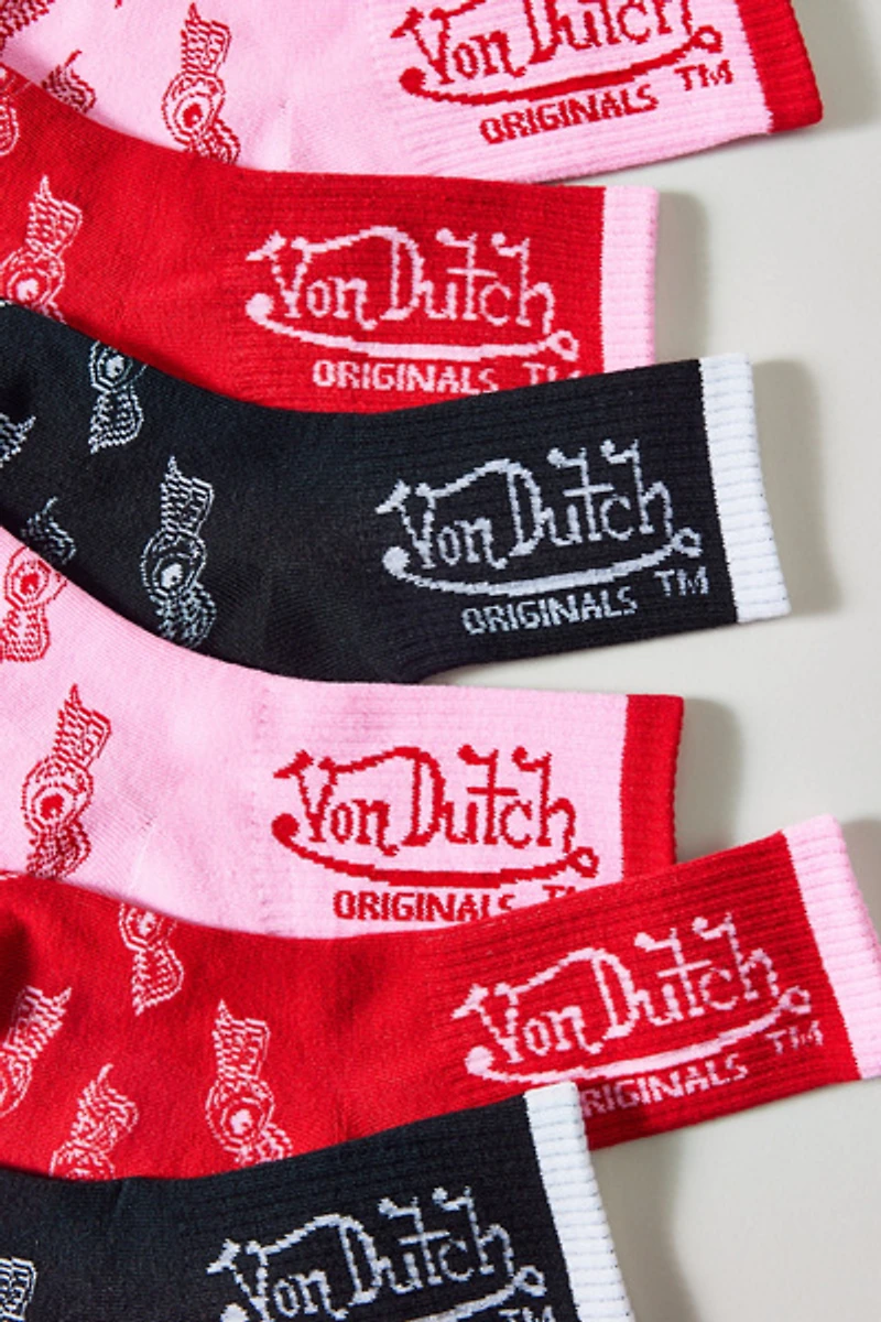Von Dutch Logo Crew Socks 3-Pack