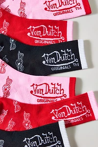 Von Dutch Logo Crew Socks 3-Pack